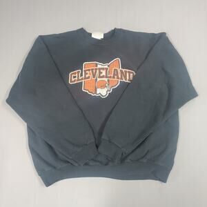 Vintage Hanes Cleveland Browns Football Crewneck Sweatshirt Men's Size XL